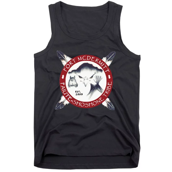 Seal Of Fort Mcdermitt Paiute And Shoshone Tribe Reservation Tank Top