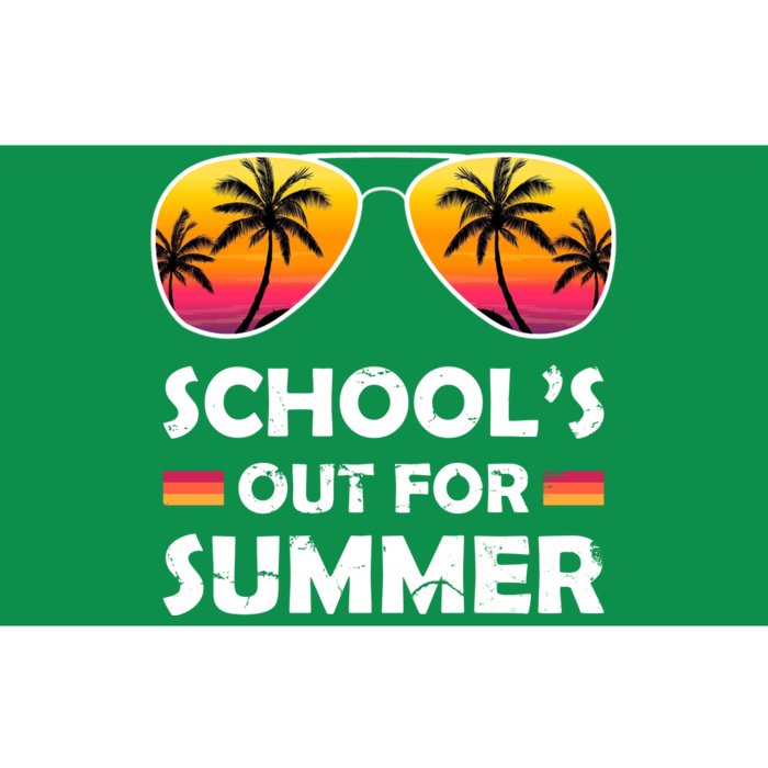 School's Out For Summer Palm Trees Bumper Sticker