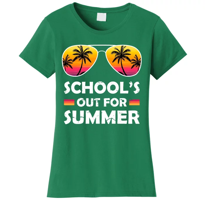 School's Out For Summer Palm Trees Women's T-Shirt