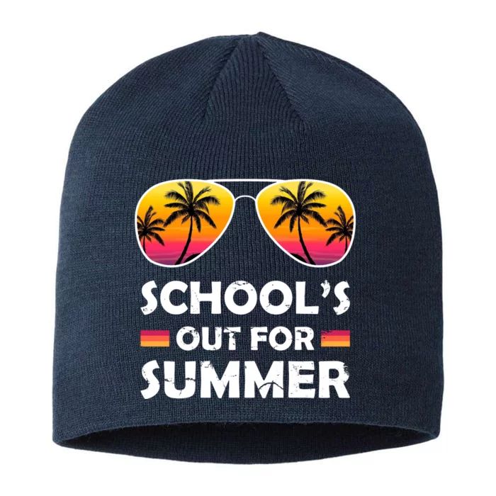 School's Out For Summer Palm Trees 8 1/2in Sustainable Knit Beanie