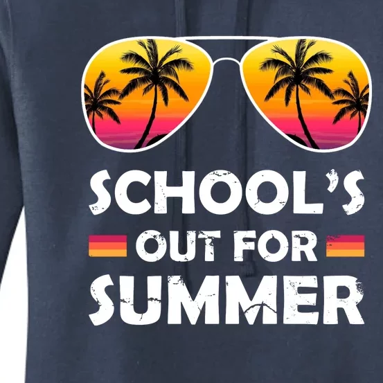 School's Out For Summer Palm Trees Women's Pullover Hoodie