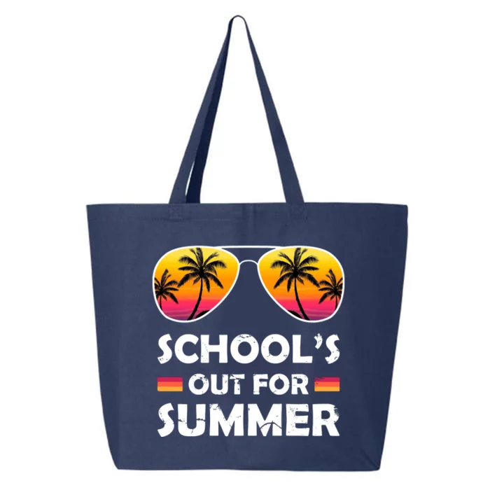 School's Out For Summer Palm Trees 25L Jumbo Tote