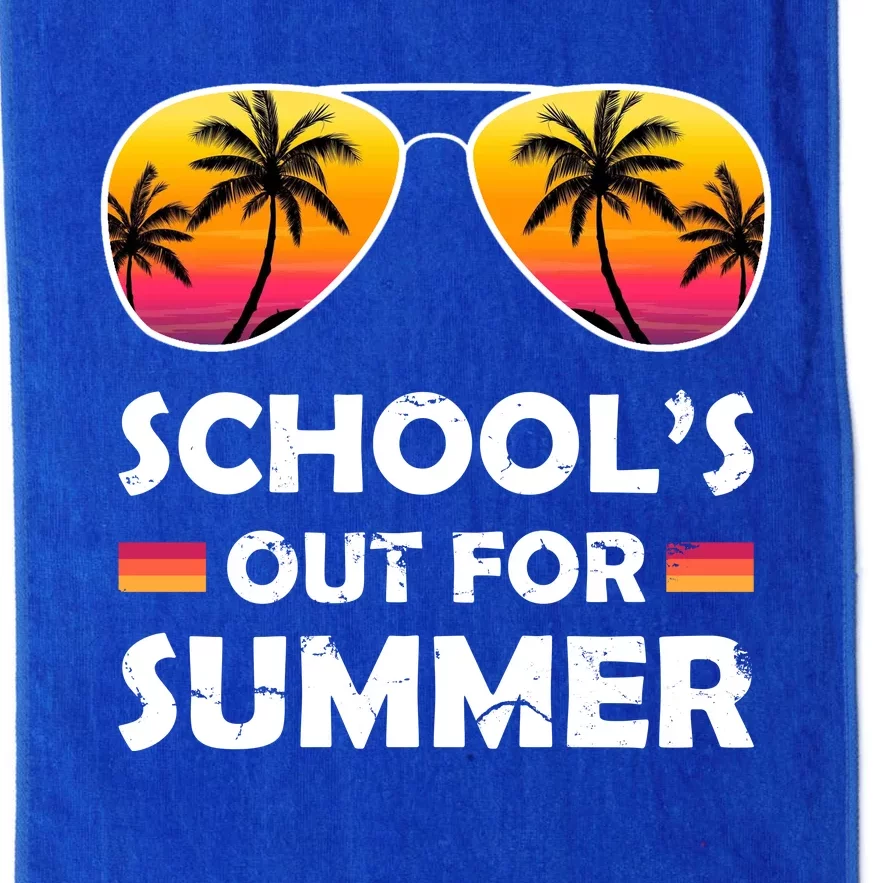 School's Out For Summer Palm Trees Platinum Collection Golf Towel