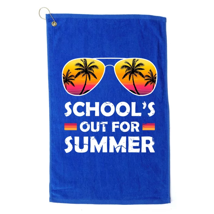 School's Out For Summer Palm Trees Platinum Collection Golf Towel