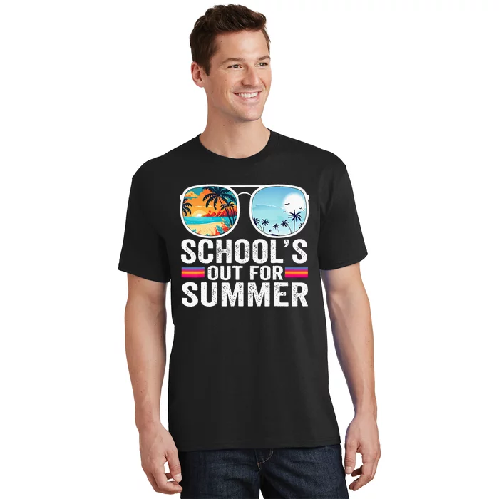 Schools Out For Summer Glasses Last Day Of School Teacher T-Shirt