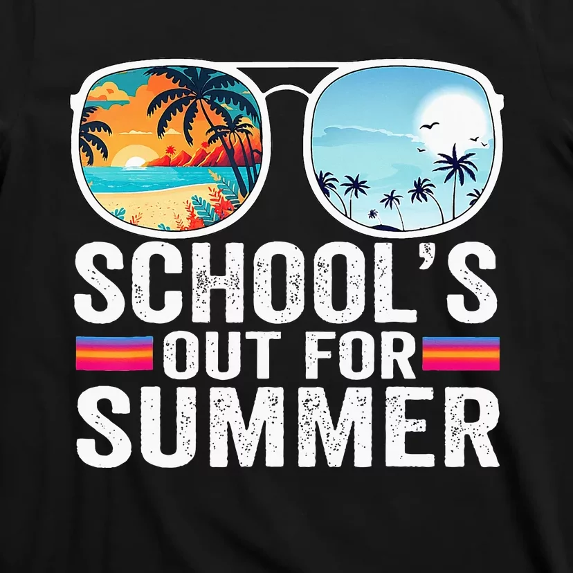 Schools Out For Summer Glasses Last Day Of School Teacher T-Shirt