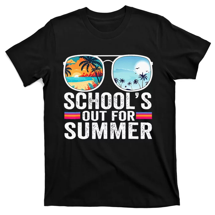 Schools Out For Summer Glasses Last Day Of School Teacher T-Shirt