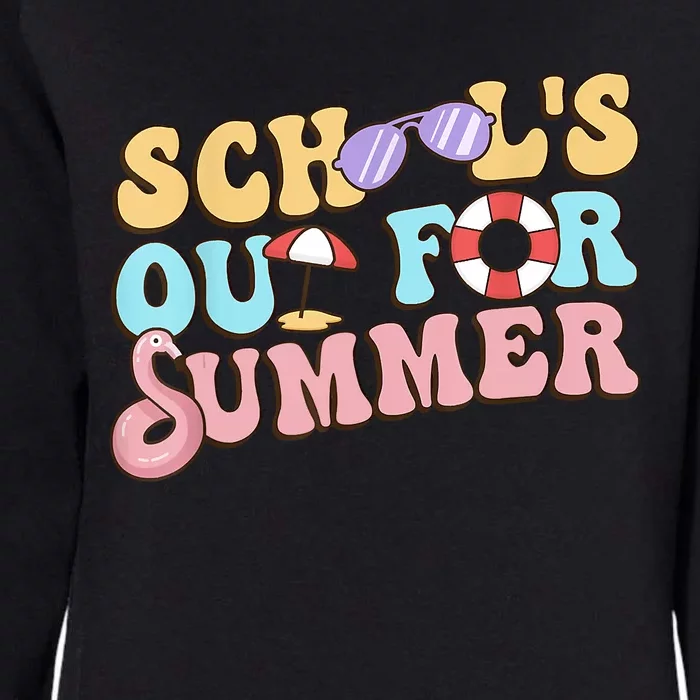 Schools Out For Summer Happy Last Day Of School Teacher Womens California Wash Sweatshirt