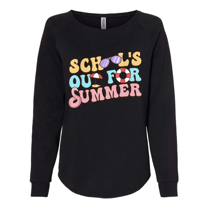 Schools Out For Summer Happy Last Day Of School Teacher Womens California Wash Sweatshirt