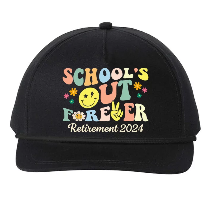 SchoolS Out Forever Gifts Retired Teacher Retirement 2024 Snapback Five-Panel Rope Hat