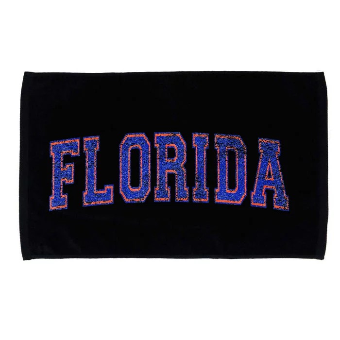 State Of Florida Varsity Blue Weathered Microfiber Hand Towel