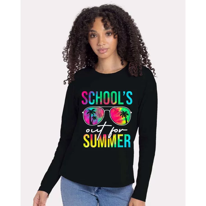 Schools Out for Summer Graduation Students Teacher Womens Cotton Relaxed Long Sleeve T-Shirt