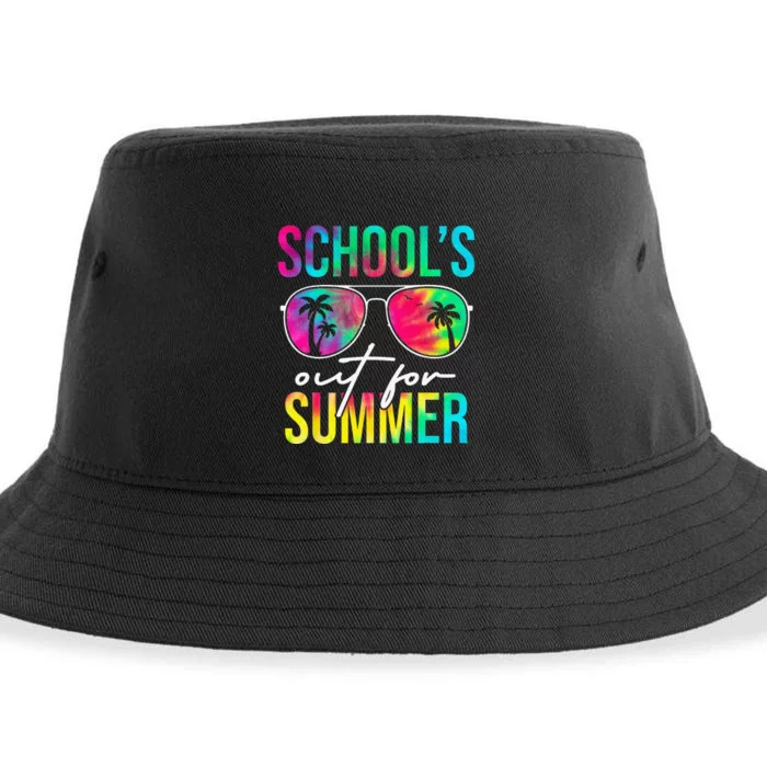 Schools Out for Summer Graduation Students Teacher Sustainable Bucket Hat