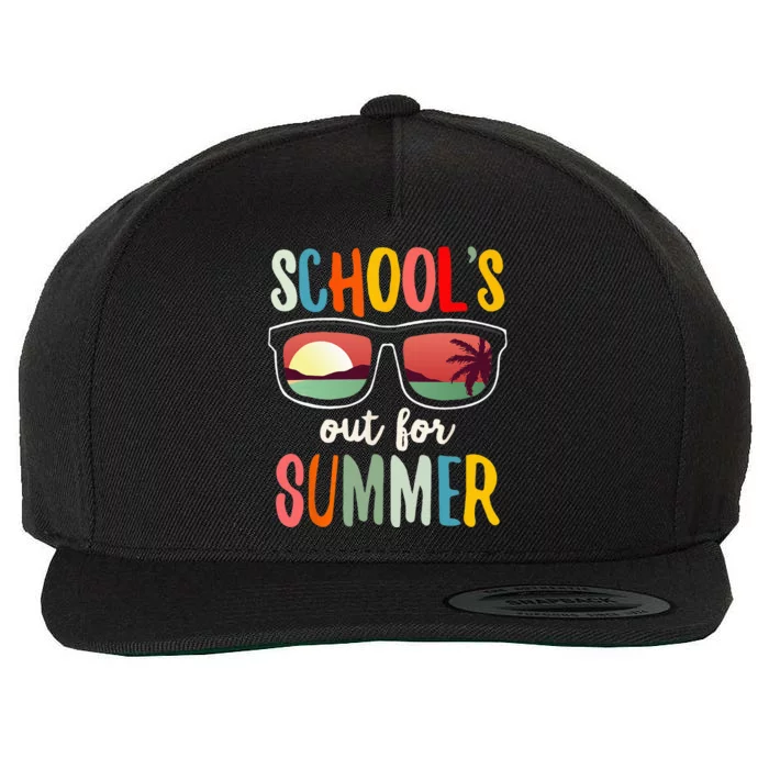 Schools Out for Summer Last Day of School Teacher Wool Snapback Cap