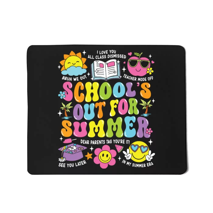 Schools Out For Summer Graduation Last Day Of School Teacher Mousepad