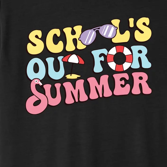 Schools Out For Summer Graduation Students Teacher Vacation. ChromaSoft Performance T-Shirt