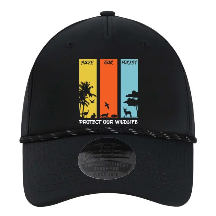 Save Our Forest Protect Our Wildlife Hike Outdoor Camping Gift Performance The Dyno Cap