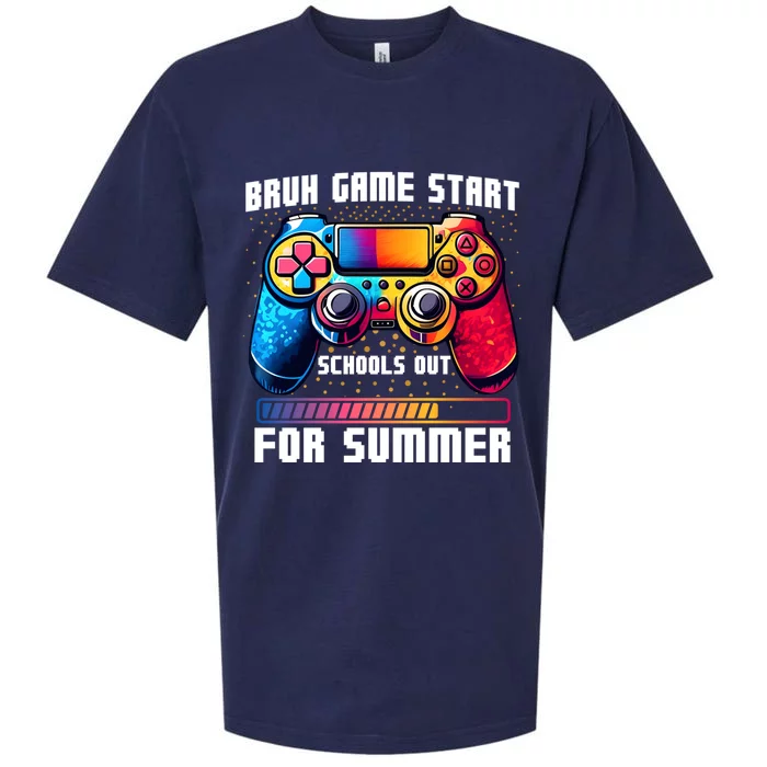 Schools Out For Summer Video Game Last Day Of School Cute Gift Sueded Cloud Jersey T-Shirt