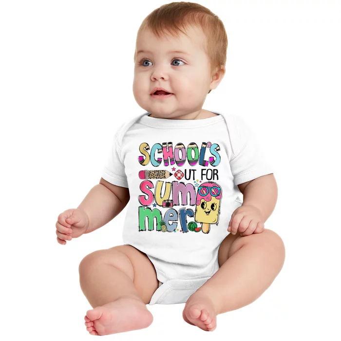 School's Out For Summer Teacher Summer Vacation Baby Bodysuit