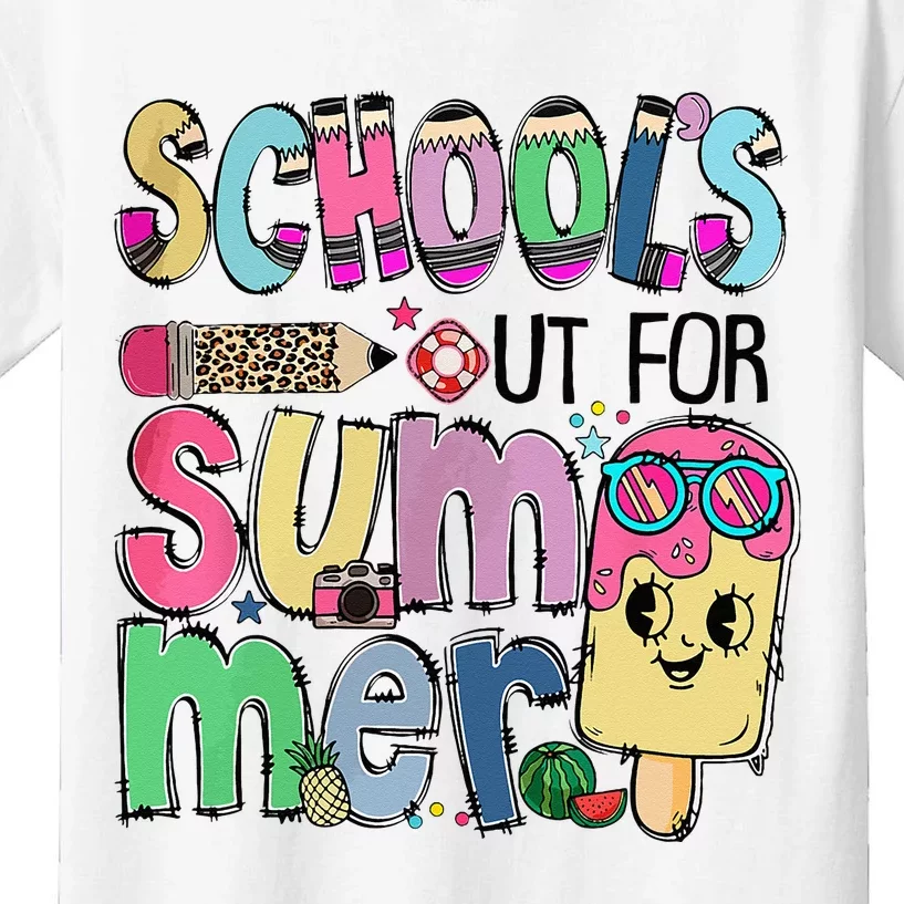 School's Out For Summer Teacher Summer Vacation Kids T-Shirt