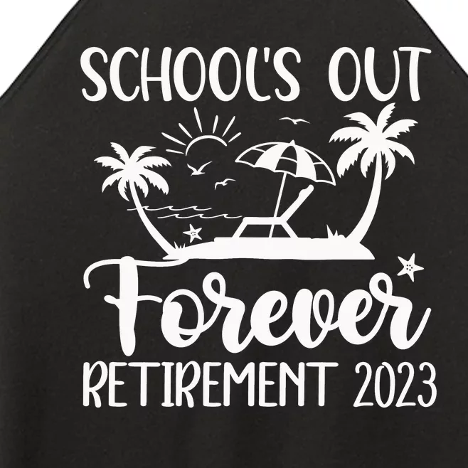 Schools Out Forever Retirement Women’s Perfect Tri Rocker Tank