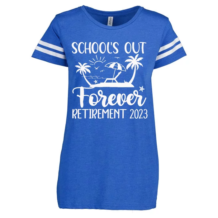 Schools Out Forever Retirement Enza Ladies Jersey Football T-Shirt