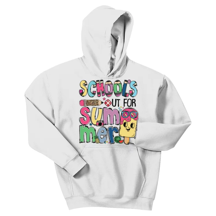 Schools Out For Summer Teacher Boy Girl Summer Vacation Kids Hoodie