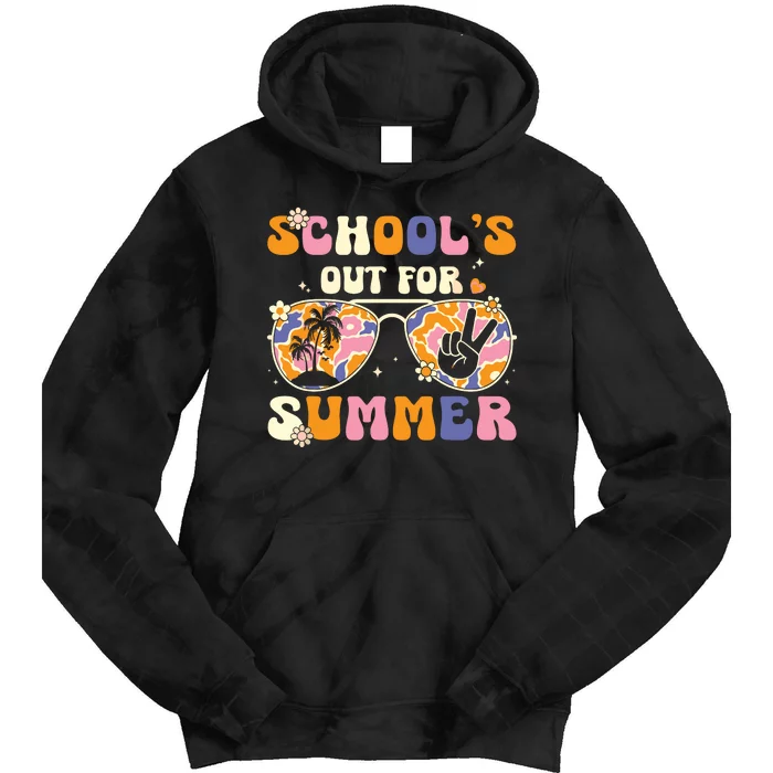 Schools Out For Summer Teacher Last Day Of School Tie Dye Hoodie