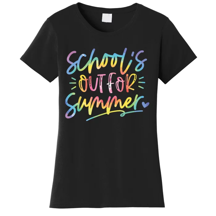 Schools Out For Summer Tie Dye Last Day Of School Teacher Women's T-Shirt