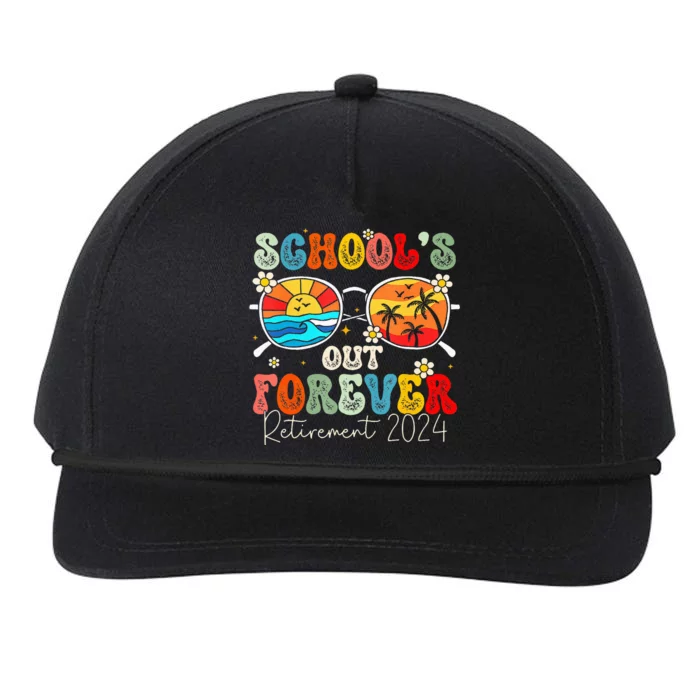 Schools Out Forever Retired Teacher Retirement 2024 Snapback Five-Panel Rope Hat