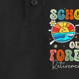 Schools Out Forever Retired Teacher Retirement 2024 Dry Zone Grid Performance Polo