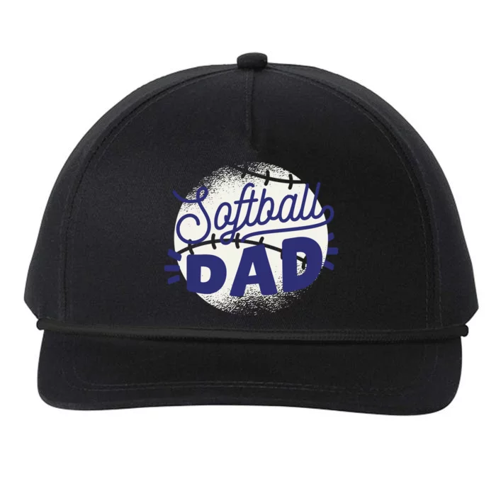 Softball Dad Snapback Five-Panel Rope Hat