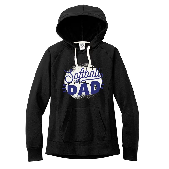 Softball Dad Women's Fleece Hoodie