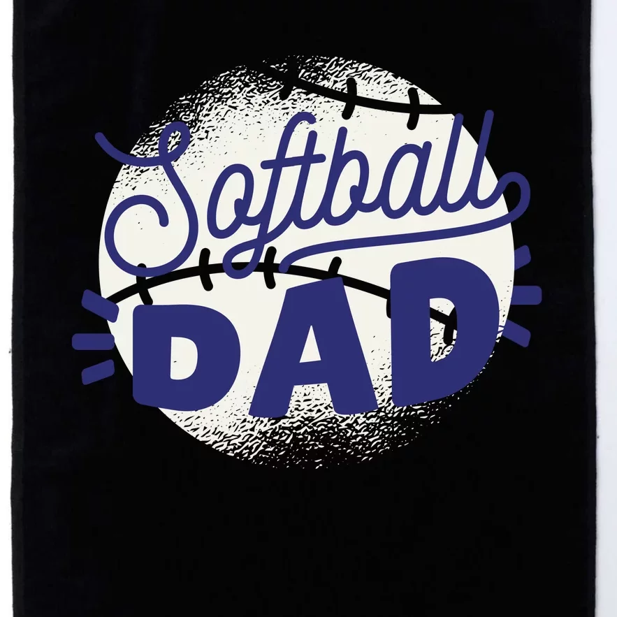 Softball Dad Platinum Collection Golf Towel