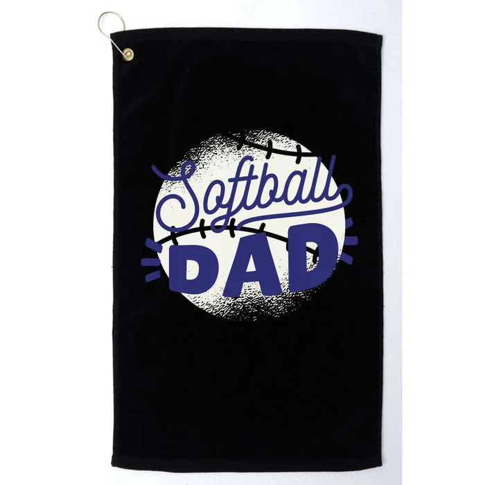 Softball Dad Platinum Collection Golf Towel