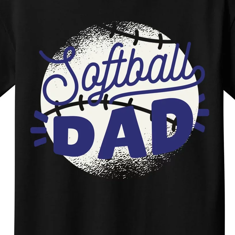 Softball Dad Kids T-Shirt