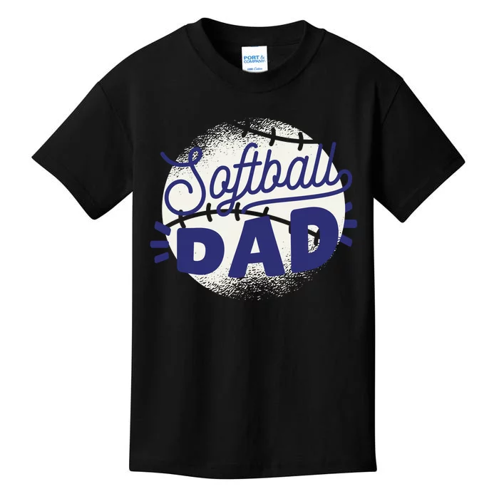 Softball Dad Kids T-Shirt