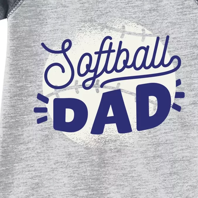 Softball Dad Infant Baby Jersey Bodysuit