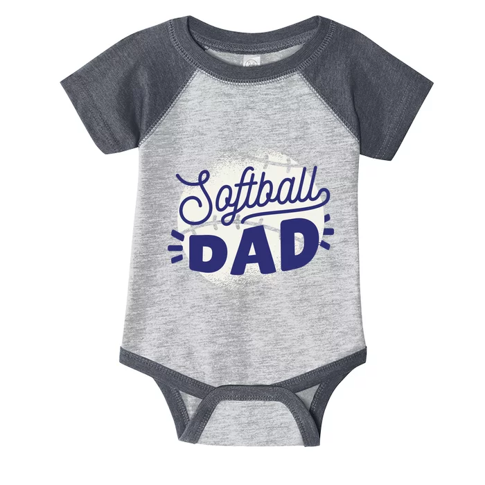 Softball Dad Infant Baby Jersey Bodysuit