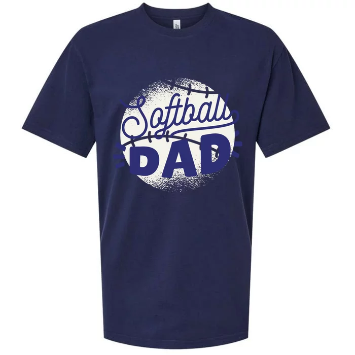 Softball Dad Sueded Cloud Jersey T-Shirt