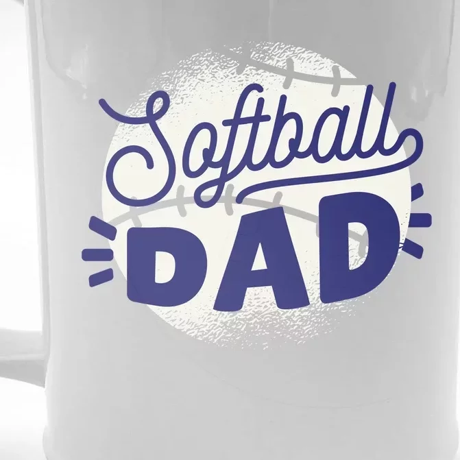 Softball Dad Front & Back Beer Stein