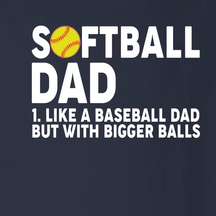 Softball Dad Like A Baseball Dad But With Bigger Balls Toddler Long Sleeve Shirt