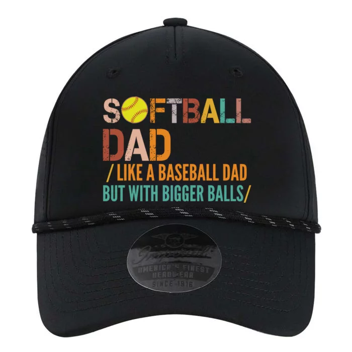 Softball Dad Like A Baseball Dad Vintage Performance The Dyno Cap