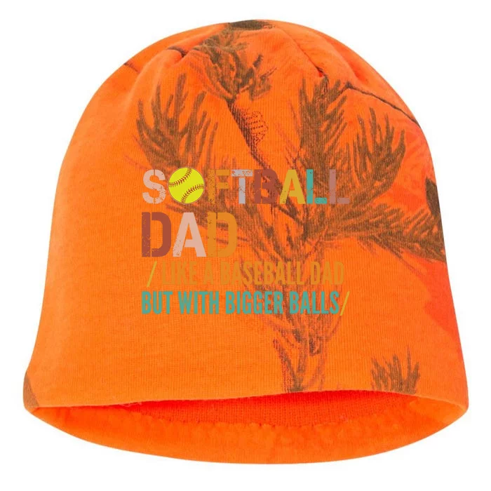 Softball Dad Like A Baseball Dad Vintage Kati - Camo Knit Beanie