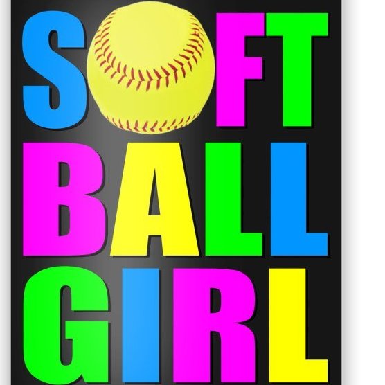 Softball Girl Poster