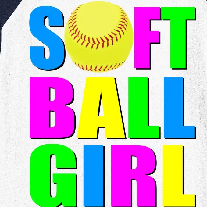 Softball Girl Baseball Sleeve Shirt