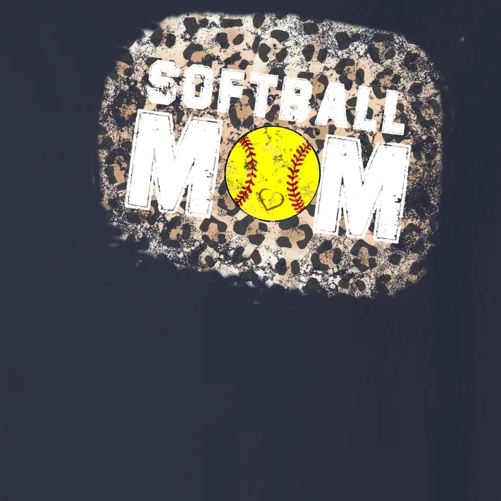 Softball Mom leopard Background Toddler Long Sleeve Shirt