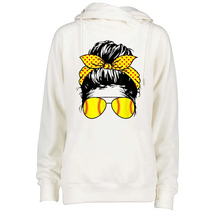 Softball Mom Sunglasses Womens Funnel Neck Pullover Hood