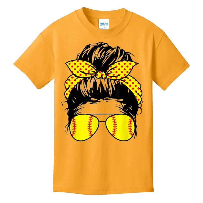 Softball Mom Sunglasses Kids T-Shirt