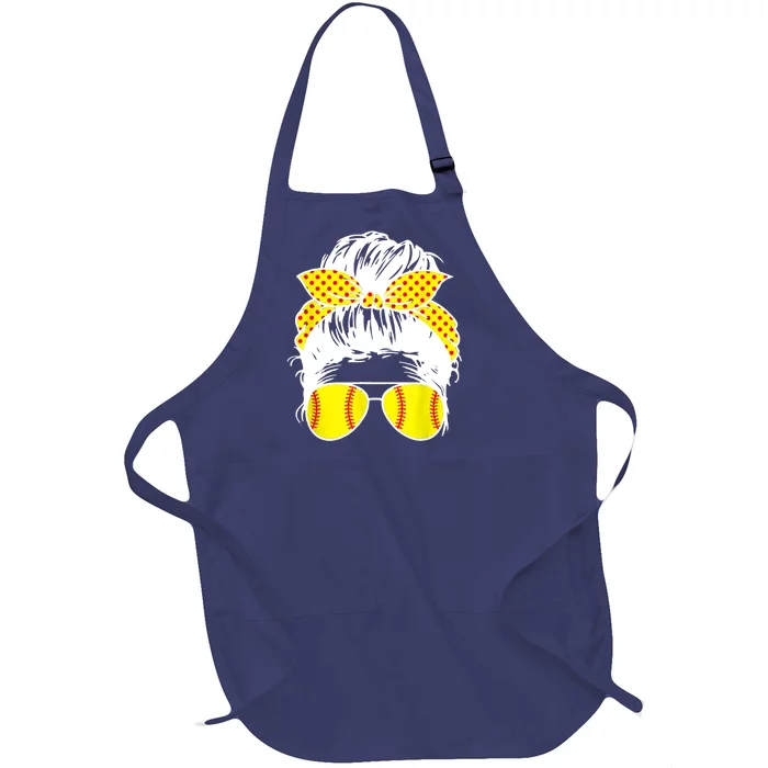 Softball Mom Sunglasses Full-Length Apron With Pocket